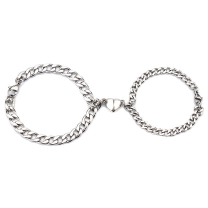 Love Magnet Attracts a Pair Of Male And Female Couple Bracelets